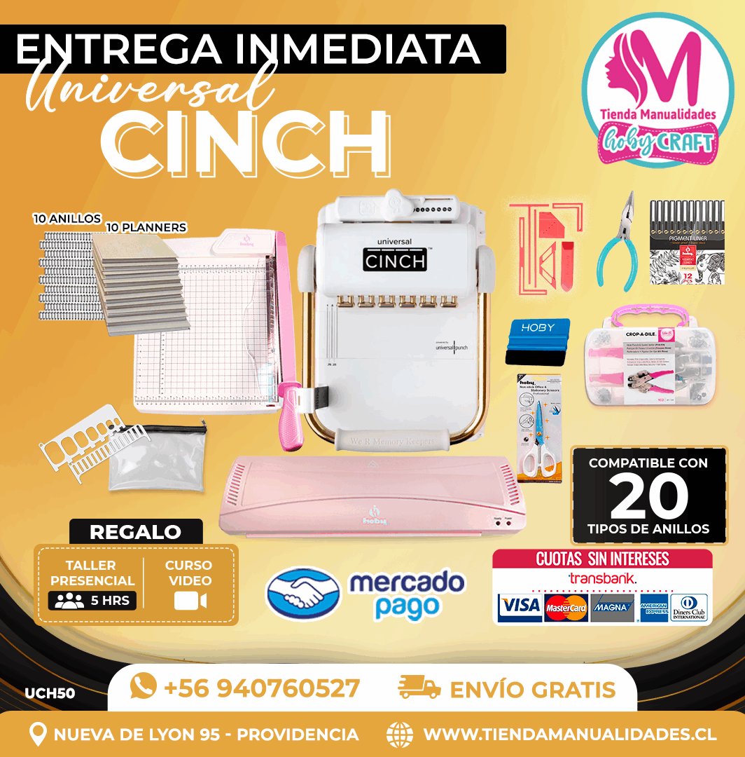 UCH50 Encuadernadora Universal Cinch - Entrega Inmediata
