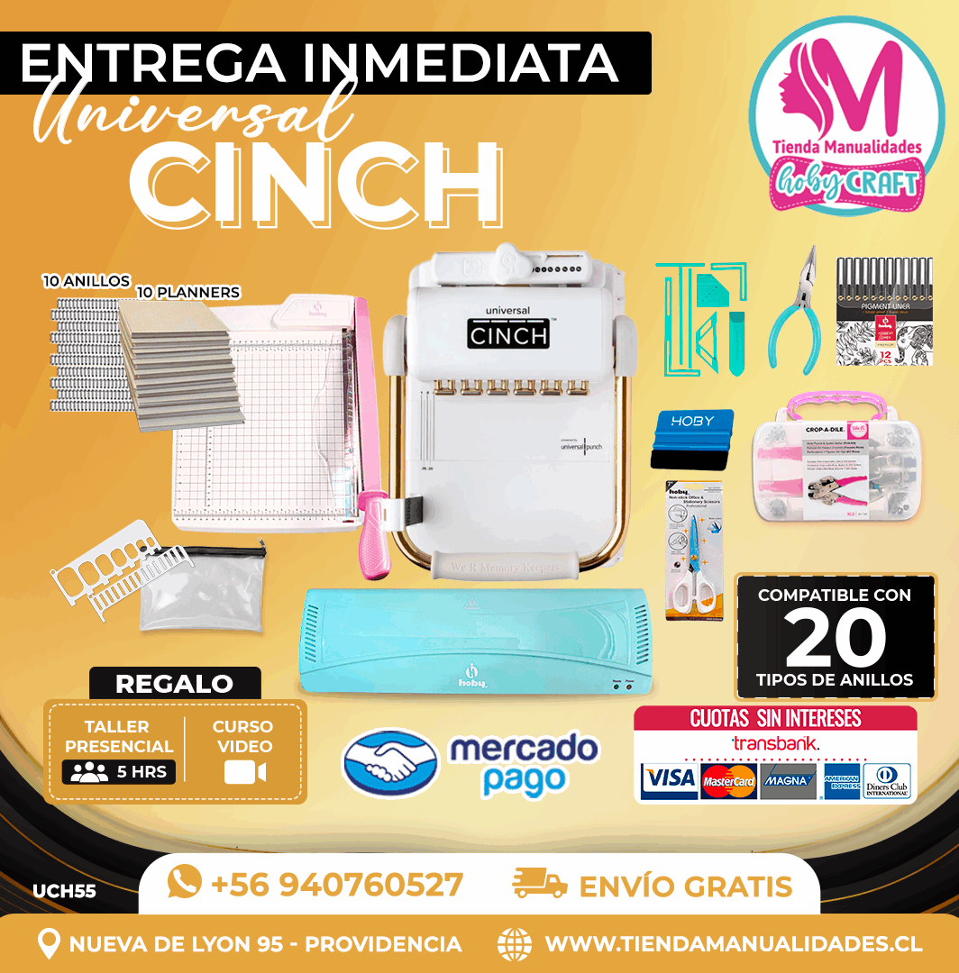 UCH55 Encuadernadora Universal Cinch - Entrega Inmediata