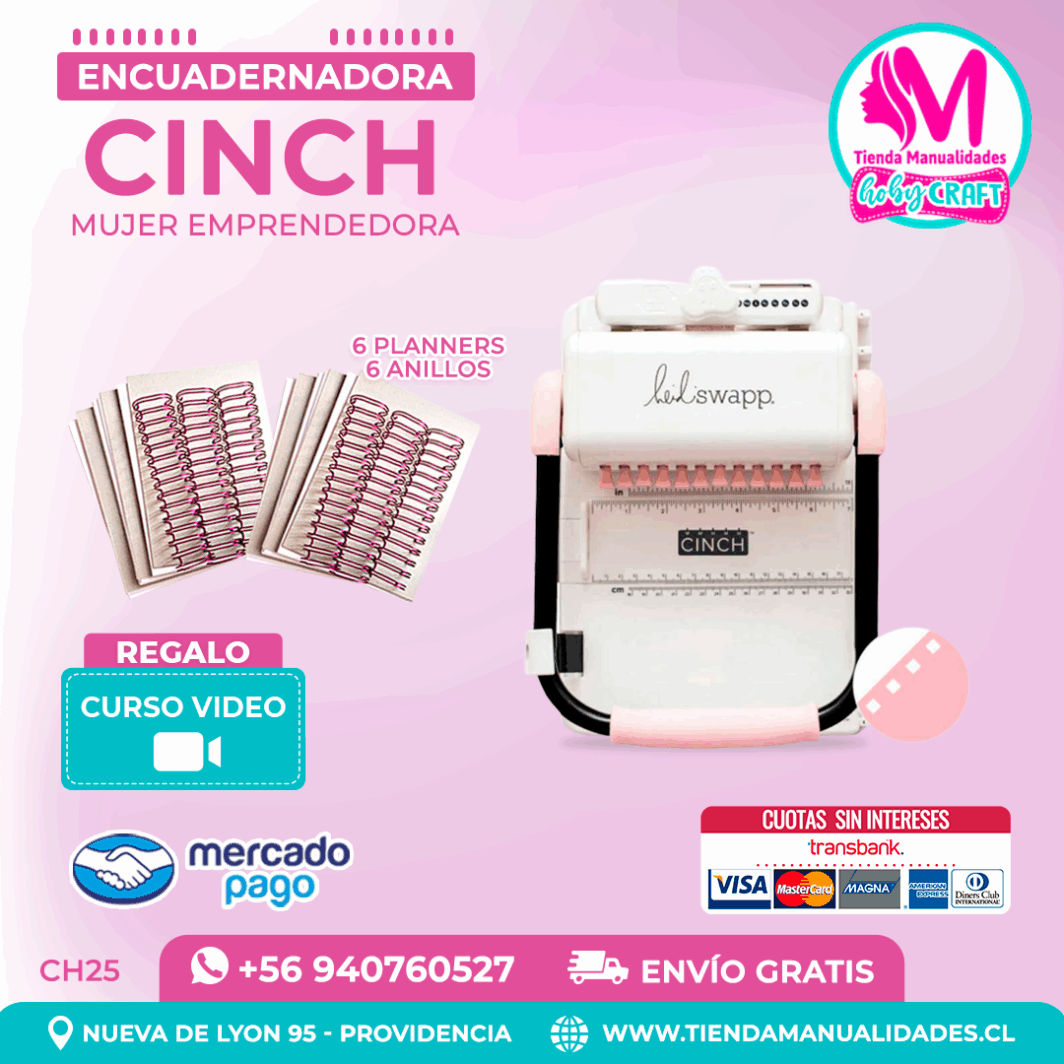 CH25 Cinch rosada + Curso Video - Envío Gratis - Entrega Inmediata