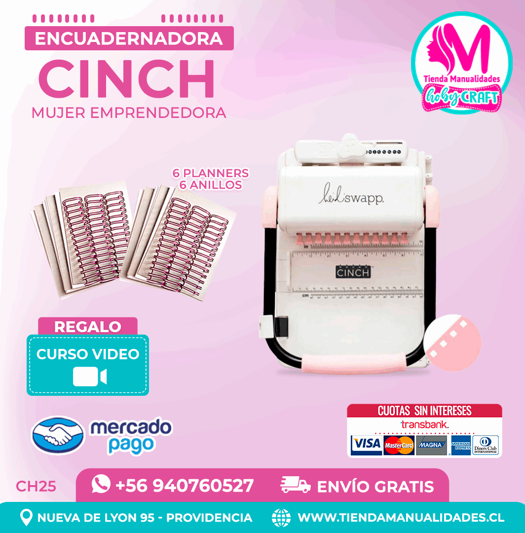 CH25 Cinch rosada + Curso Video - Envío Gratis - Entrega Inmediata