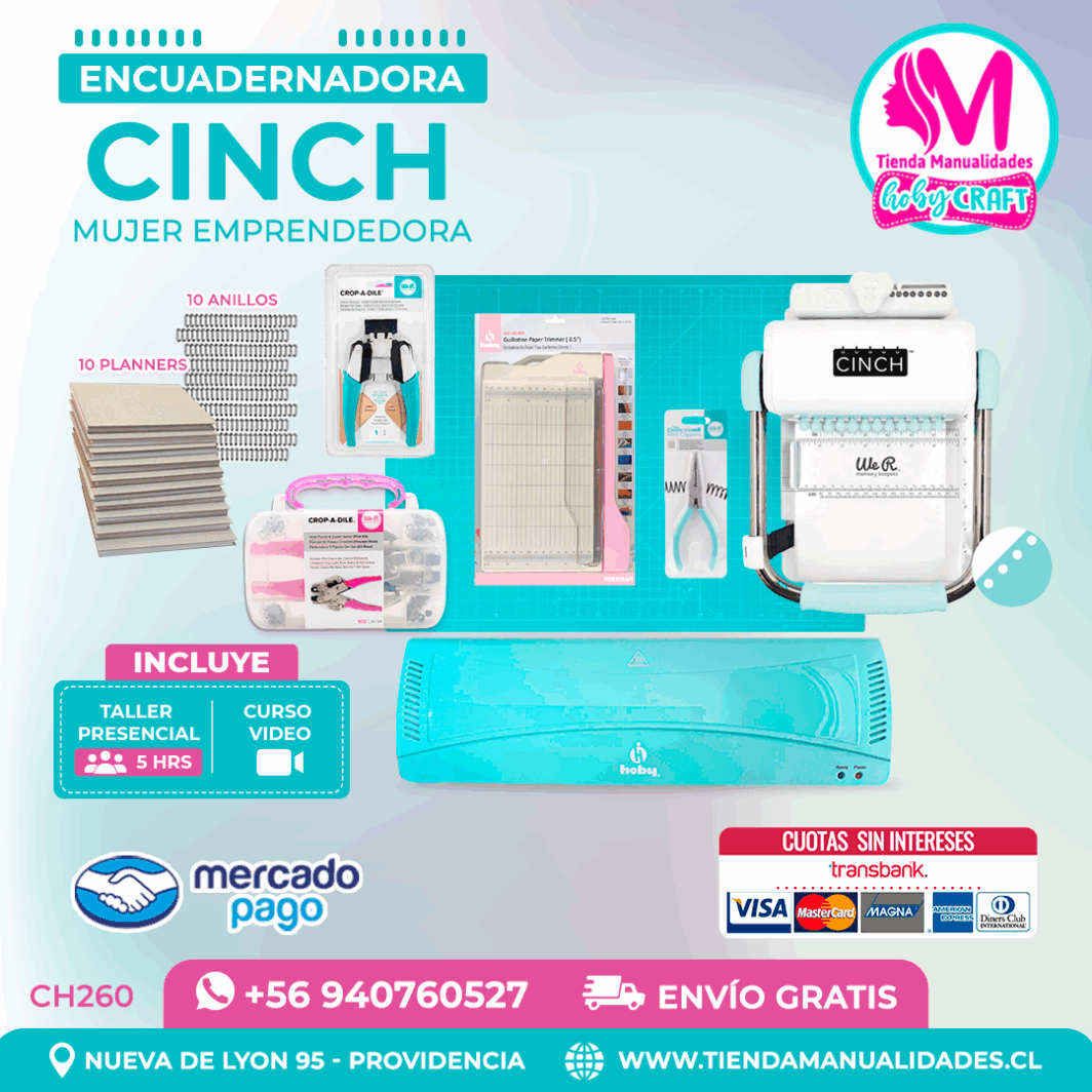 CH260 Cinch verde + Curso Video + Taller presencial - Envo Gratis - Entrega Inmediata