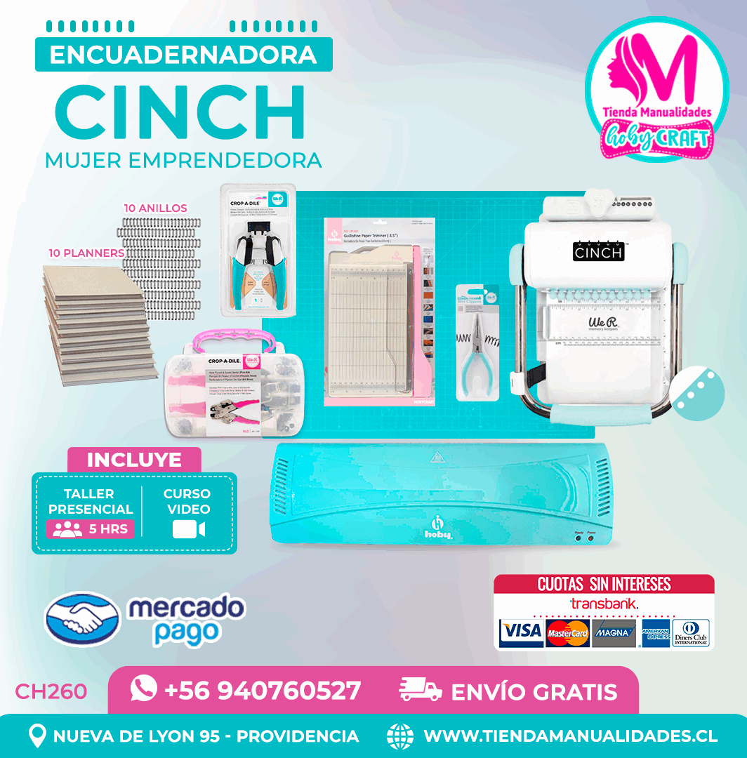 CH260 Cinch verde + Curso Video + Taller presencial - Envo Gratis - Entrega Inmediata