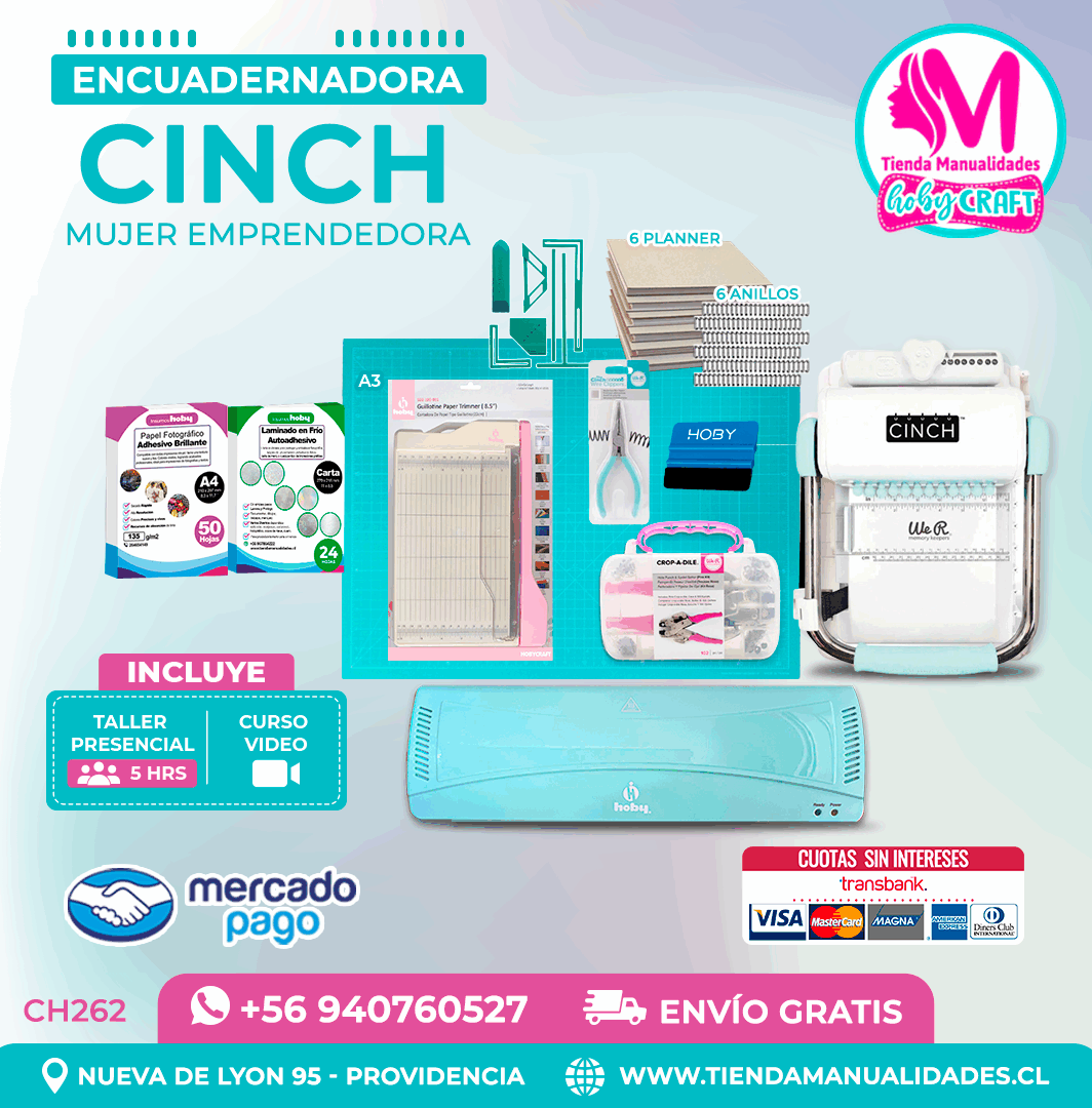 CH262 Cinch verde + Curso Video + Taller presencial - Envío Gratis - Entrega Inmediata