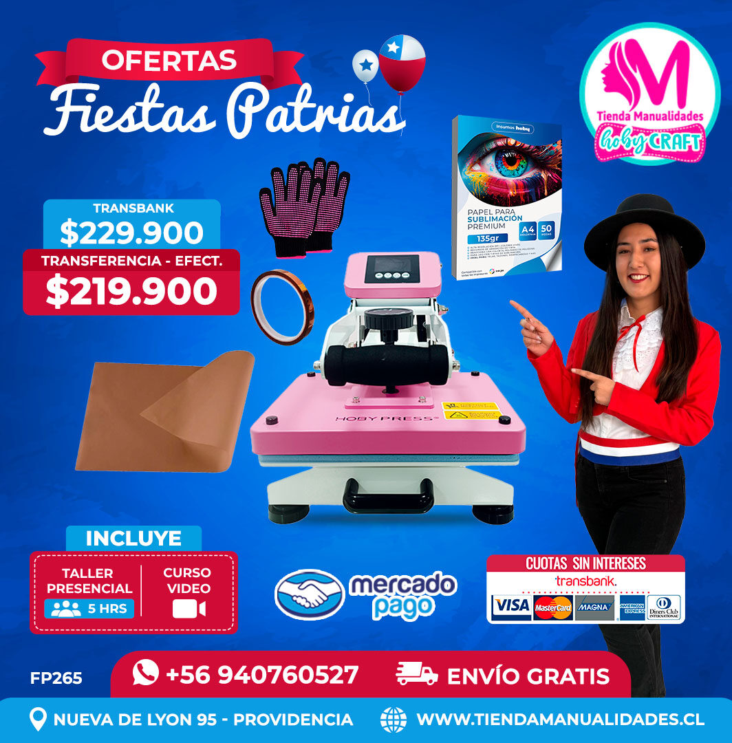FP265 Kit Estampadora 23x30cm Hobypress – Envío gratis