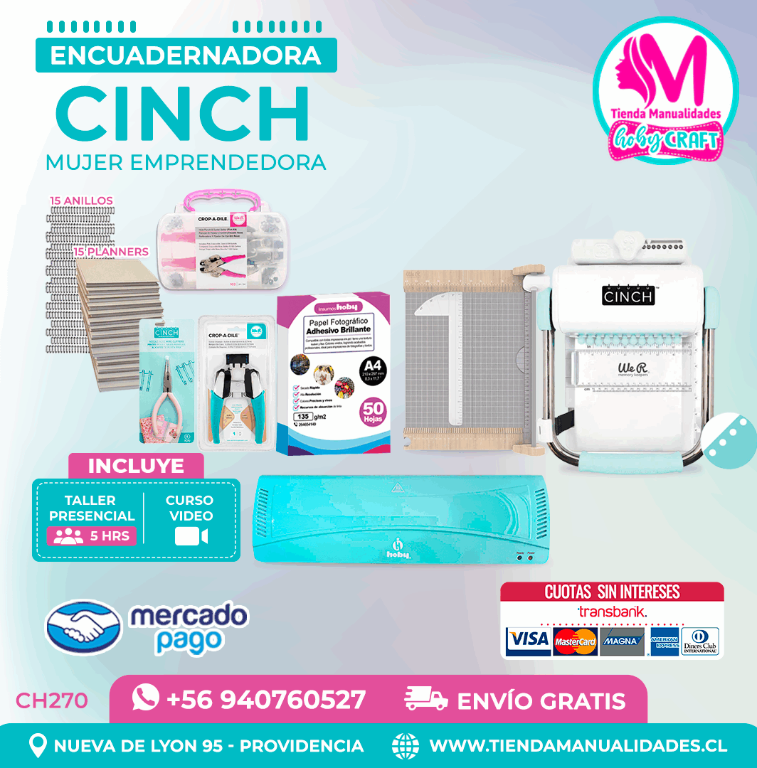 CH270 Cinch verde + Curso Video + Taller presencial - Envío Gratis - Entrega Inmediata