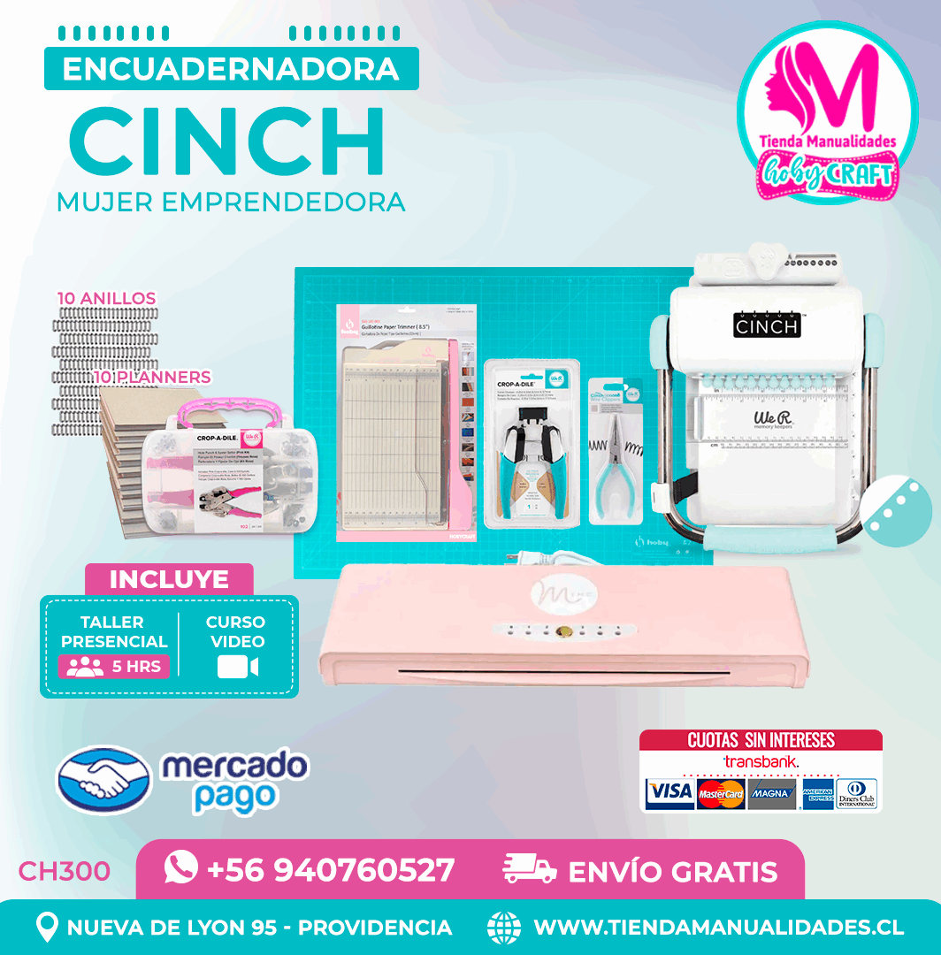 CH300 Cinch verde + Curso Video + Taller presencial - Envío Gratis - Entrega Inmediata