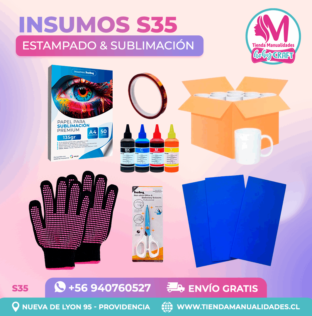 S35 Insumos de estampado y sublimación – Envío gratis