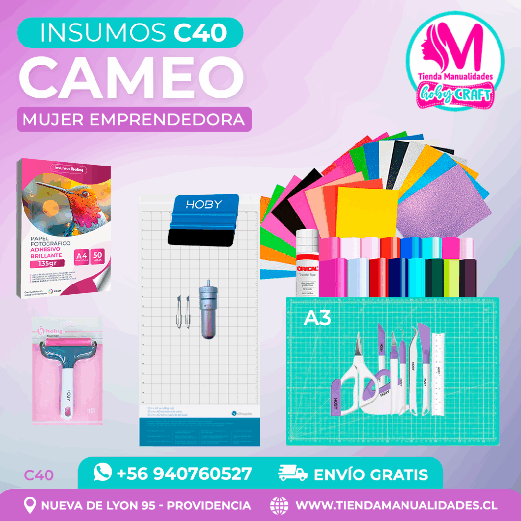 C40 Insumos Cameo – Envío gratis