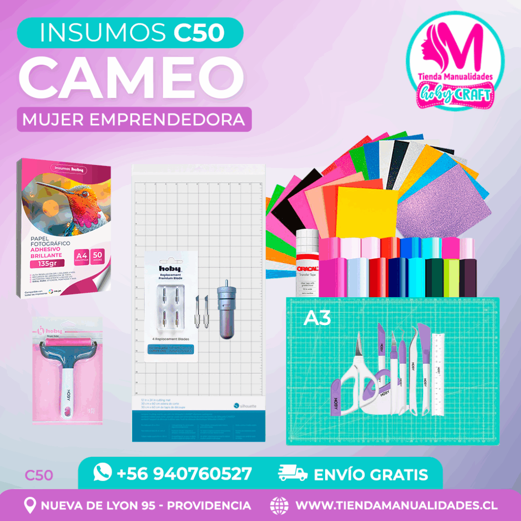 C50 Insumos Cameo – Envío gratis