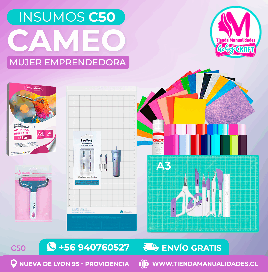C50 Insumos Cameo – Envío gratis