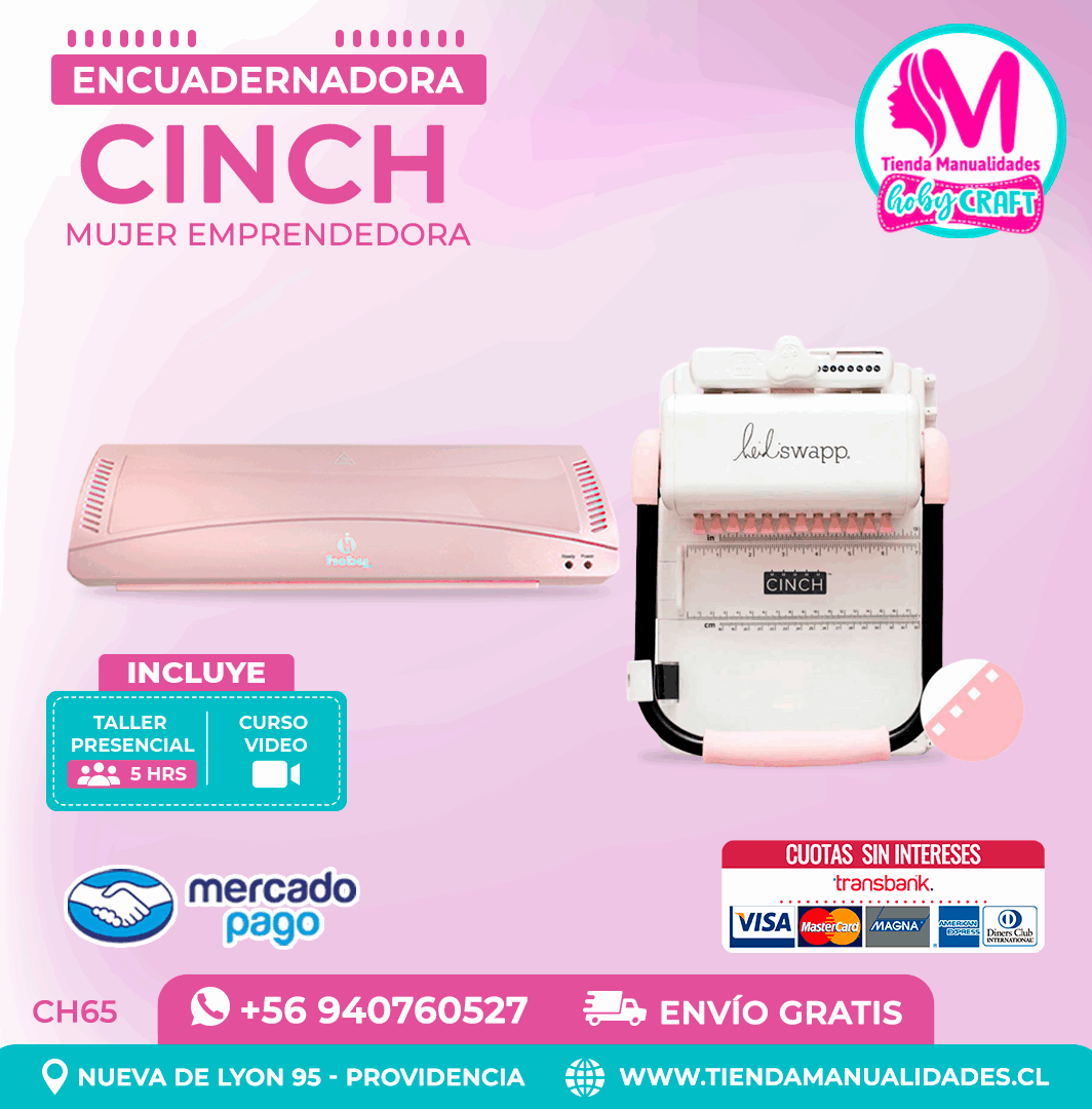 CH65 Cinch rosada + Curso Video - Envío Gratis - Entrega Inmediata