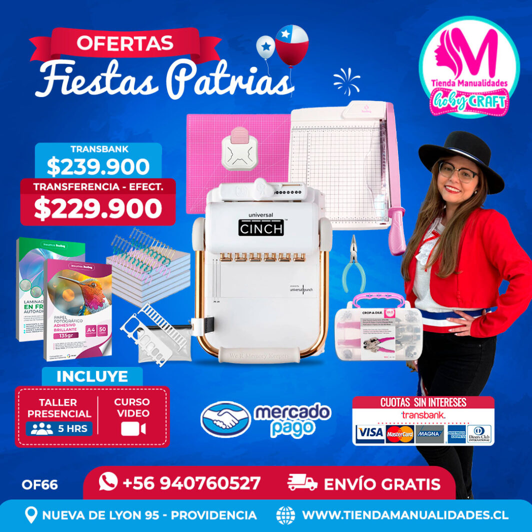 FP66 Kit encuadernadora Universal Cinch – Envío gratis