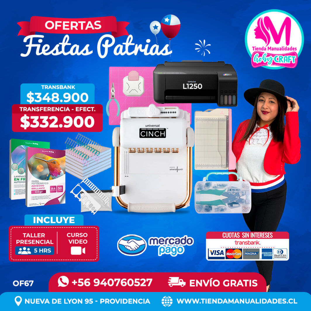 FP67 Kit encuadernadora Universal Cinch – Envío gratis