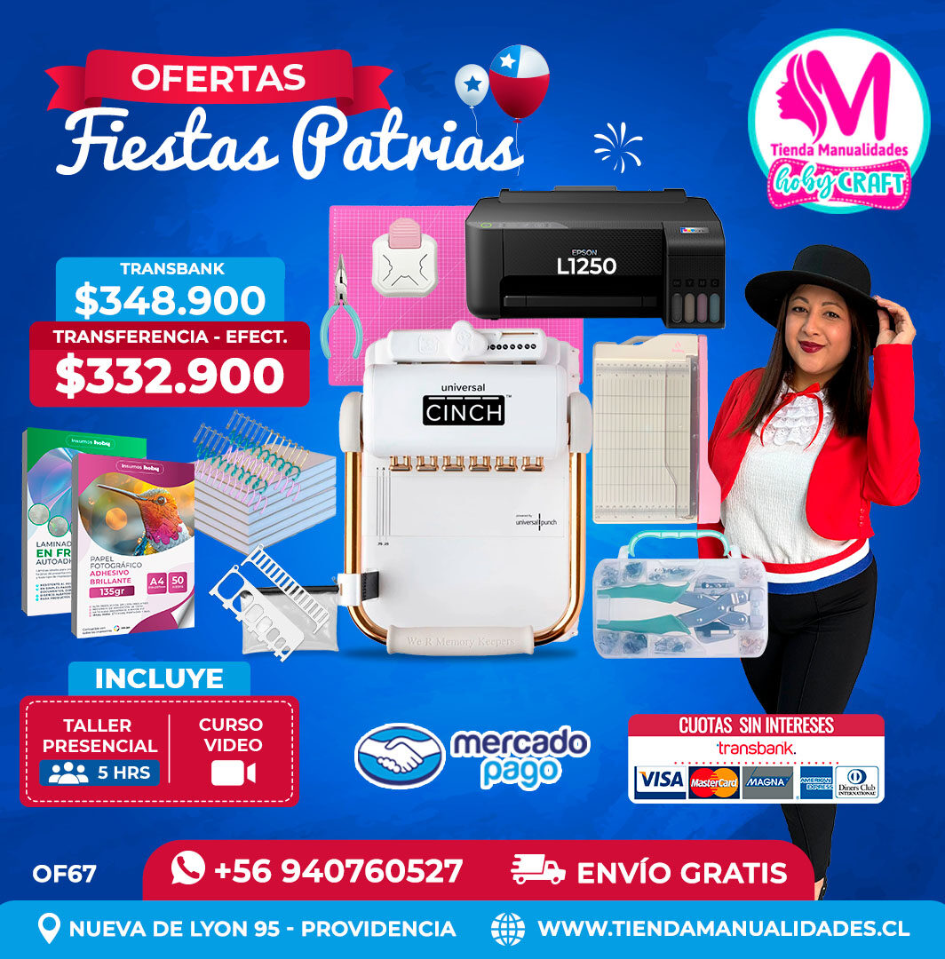FP67 Kit encuadernadora Universal Cinch – Envío gratis