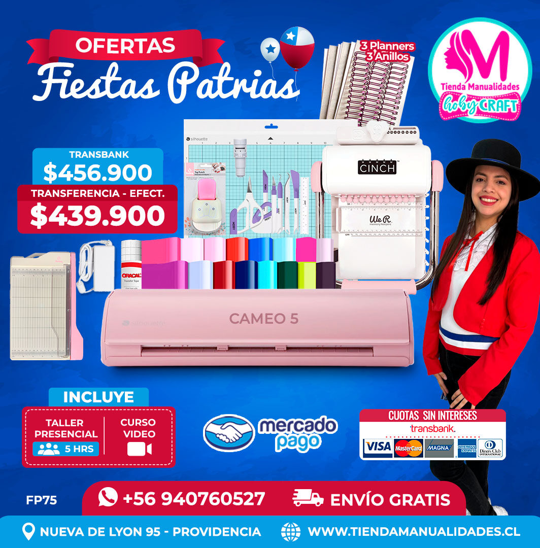 FP75 Kit Cameo 5 + Cinch rosa – Envío gratis