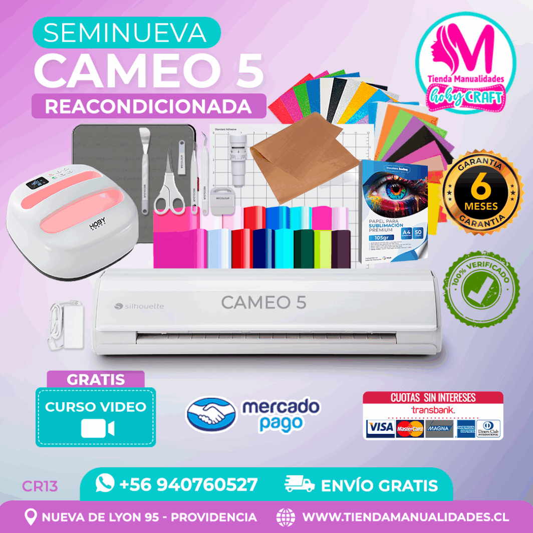 CR13 Silhouette Cameo 5 Reacondicionada