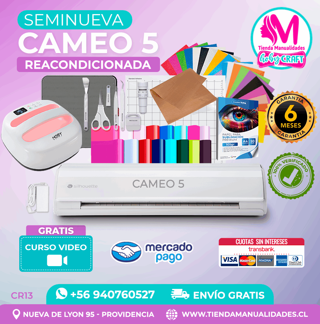 CR13 Silhouette Cameo 5 Reacondicionada