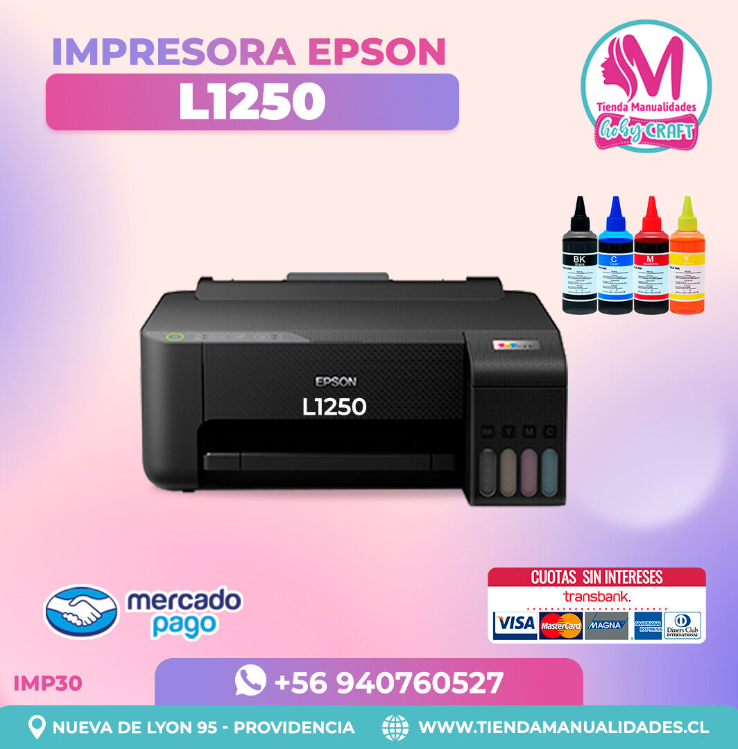 IMP30 Impresora Epson L1250 para sublimación – Entrega Inmediata