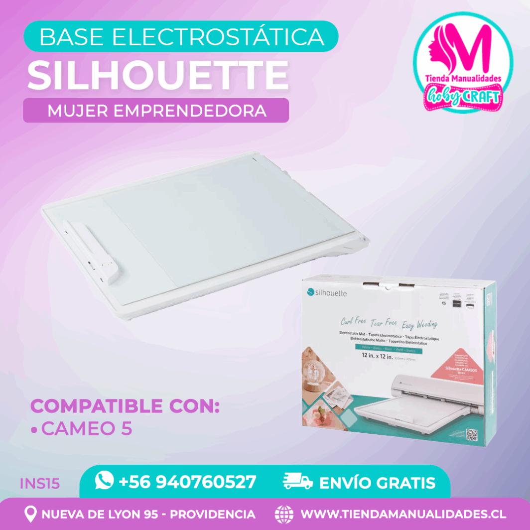 INS15 Tapete electrostático Silhouette Cameo 5 – Entrega inmediata
