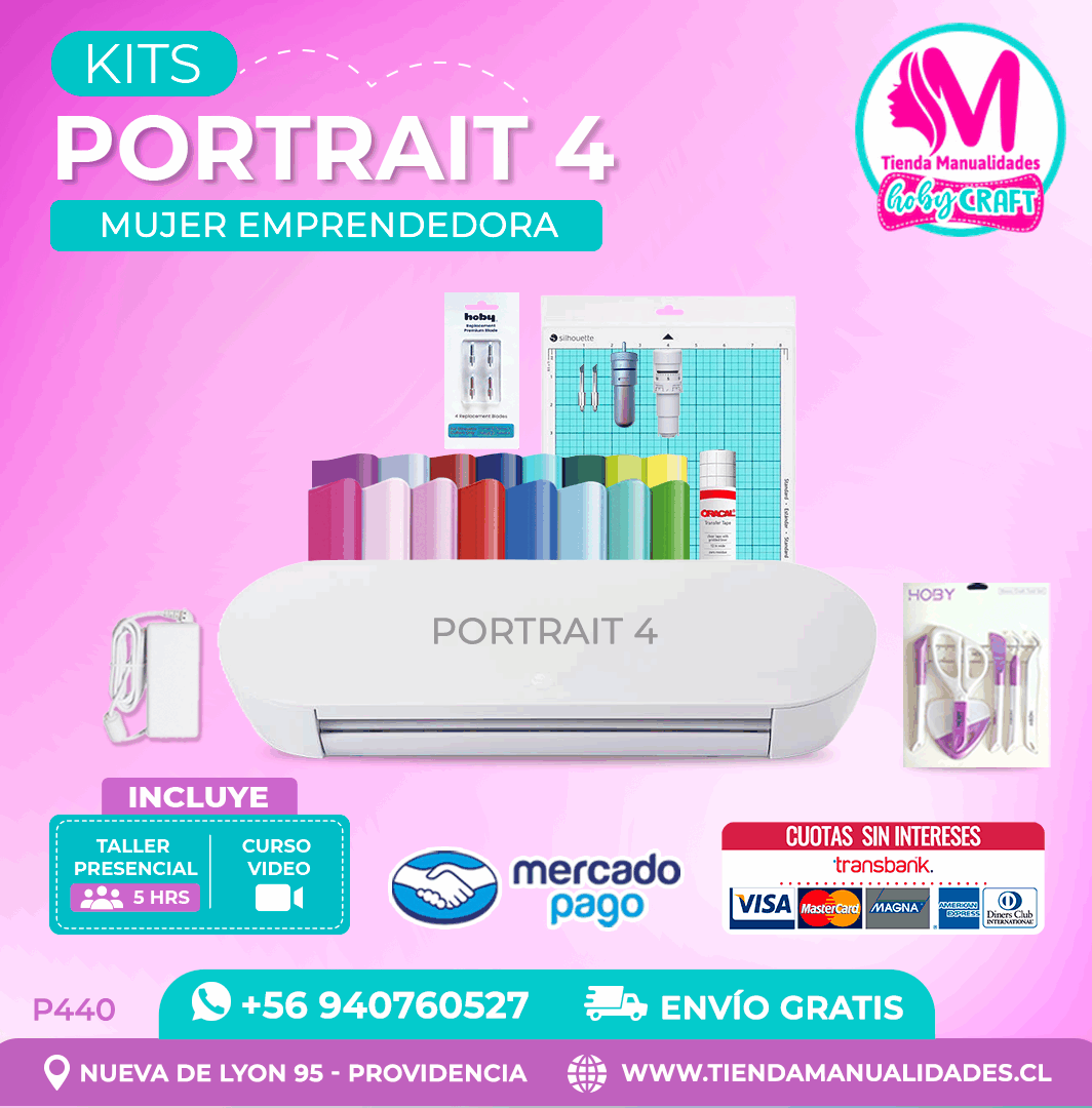 P440 Silhouette Portrait 4 – Entrega inmediata