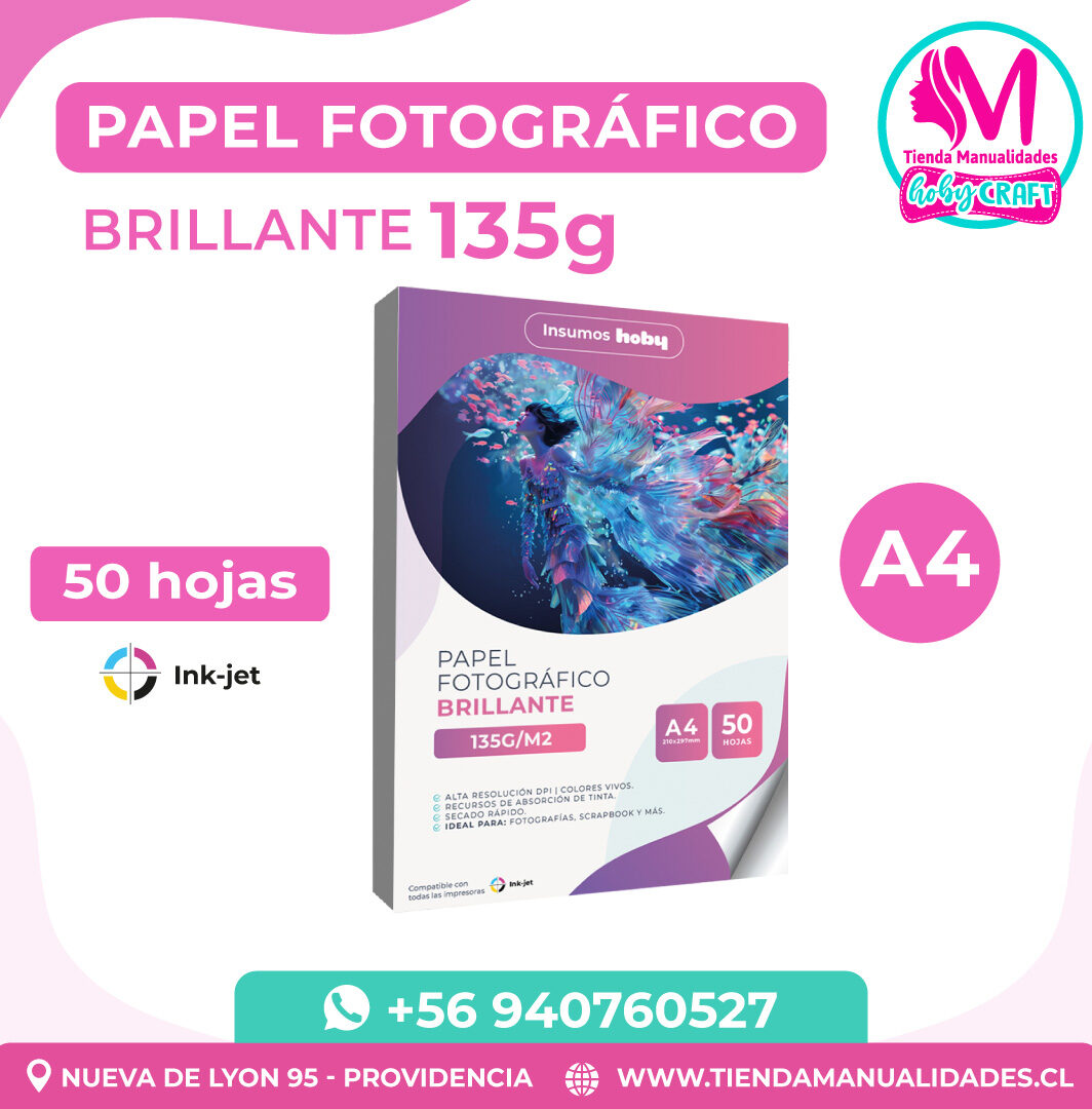 PP25 Papel Fotográfico Brillante 135 g A4 – Entrega Inmediata