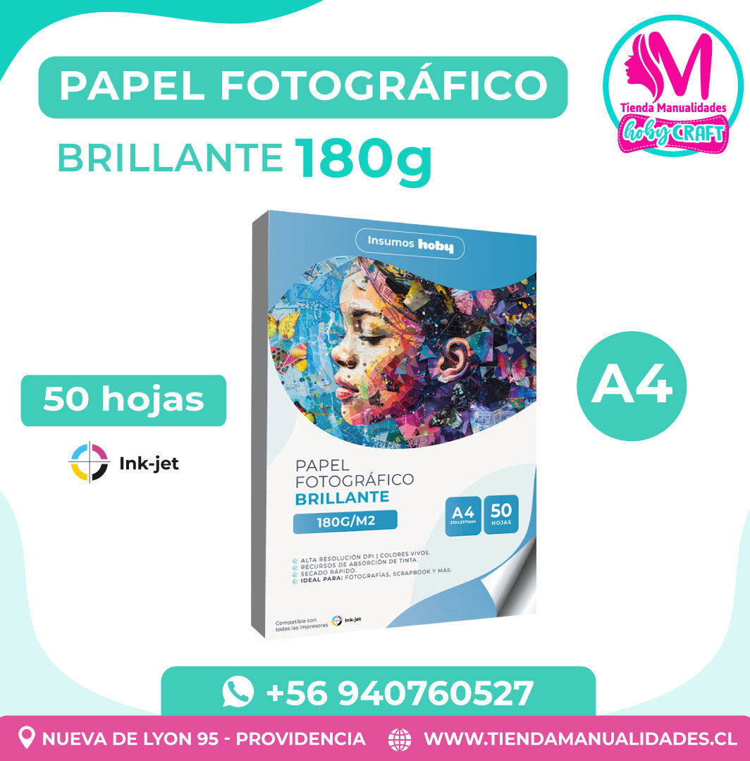 PP30 Papel Fotográfico Brillante 180 g A4 – Entrega Inmediata
