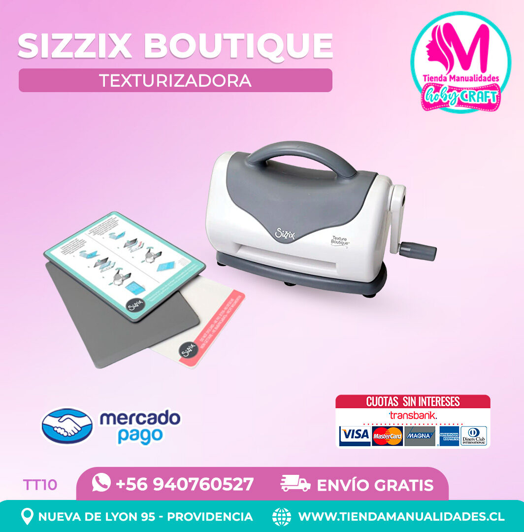 TT10 Texturizadora Sizzix Boutique - Entrega inmediata