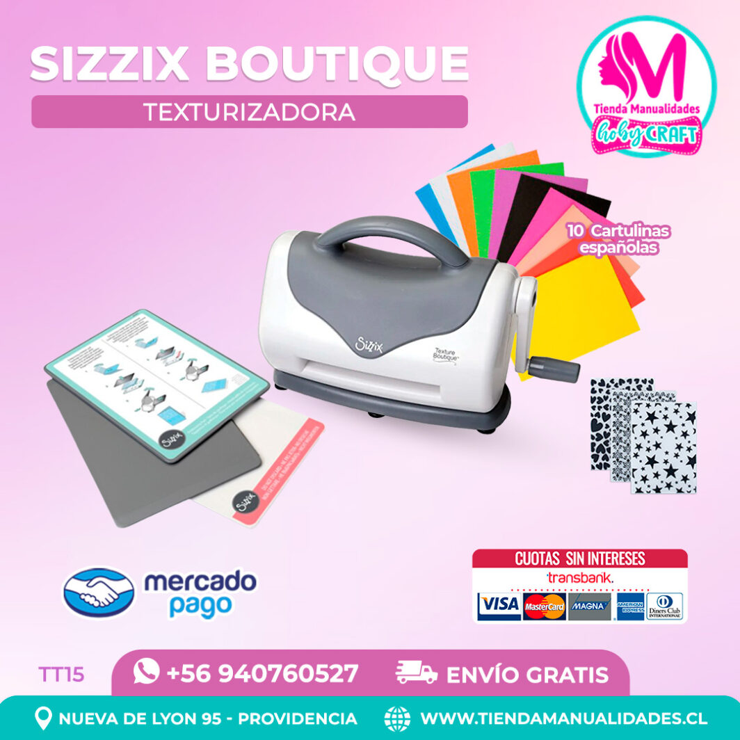 TT15 Texturizadora Sizzix Boutique - Entrega inmediata