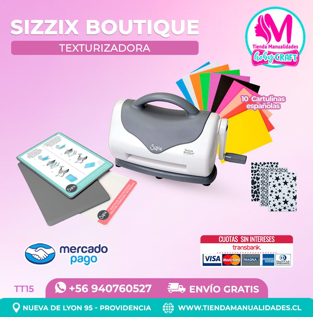 TT15 Texturizadora Sizzix Boutique - Entrega inmediata