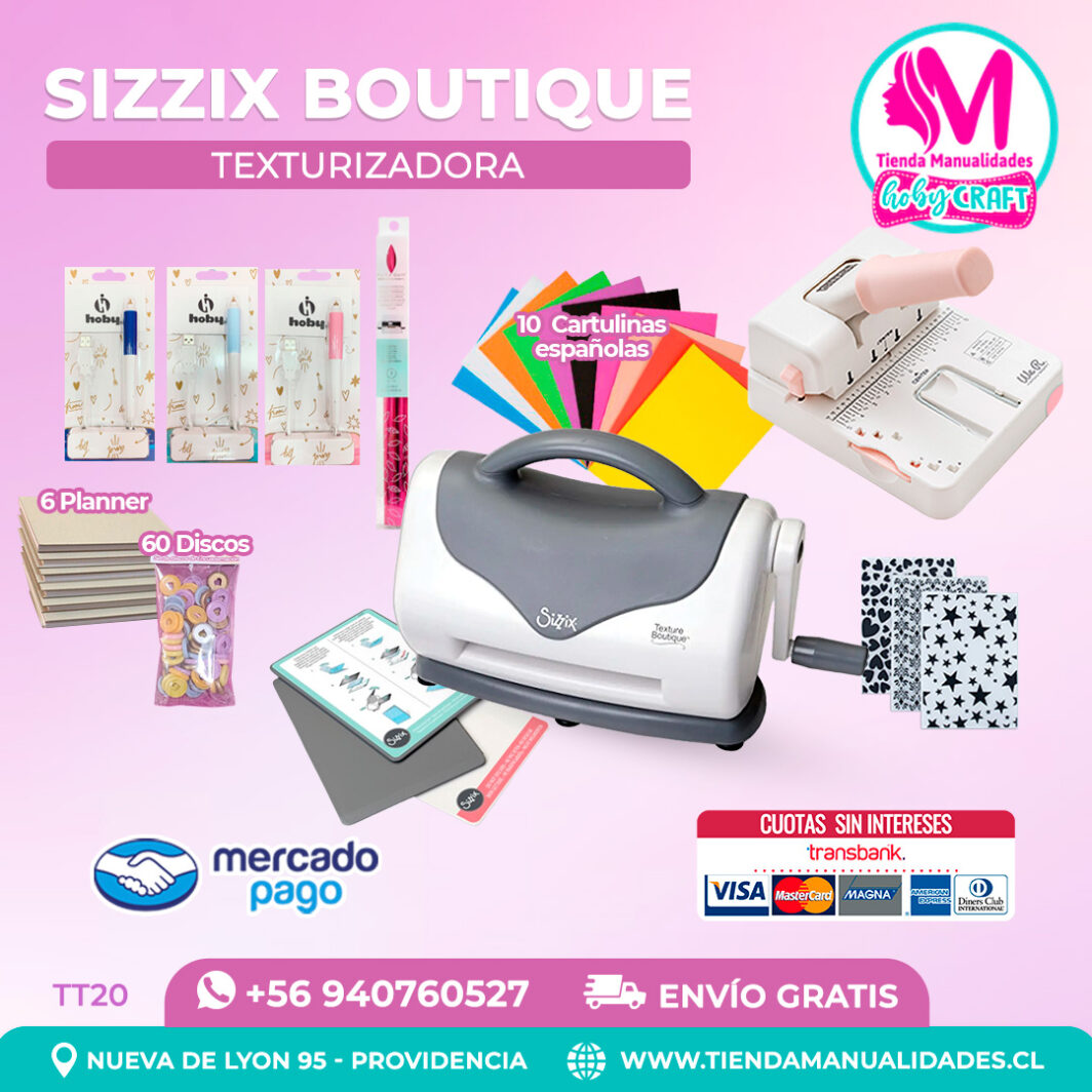 TT20 Texturizadora Sizzix Boutique - Entrega inmediata