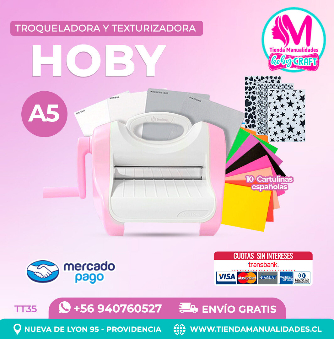 TT35 Troqueladora y Texturizadora Hoby - Entrega inmediata