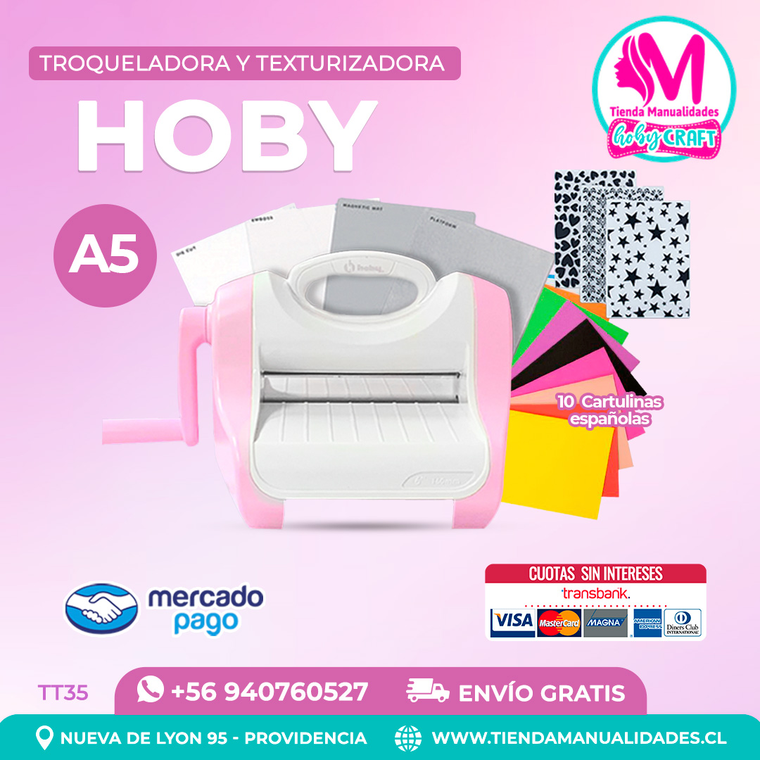 TT35 Troqueladora y Texturizadora Hoby - Entrega inmediata