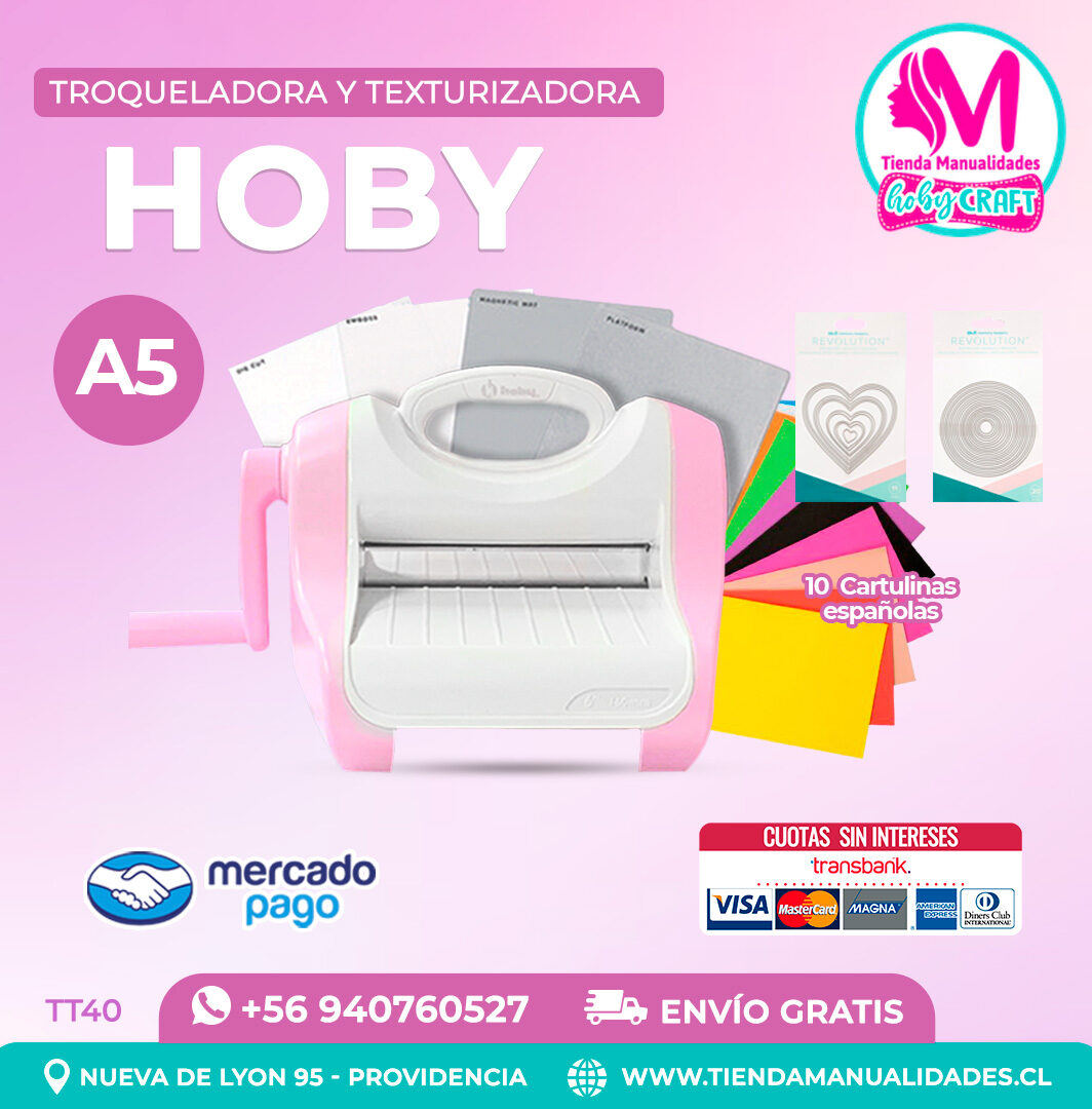 TT40 Troqueladora y Texturizadora Hoby - Entrega inmediata