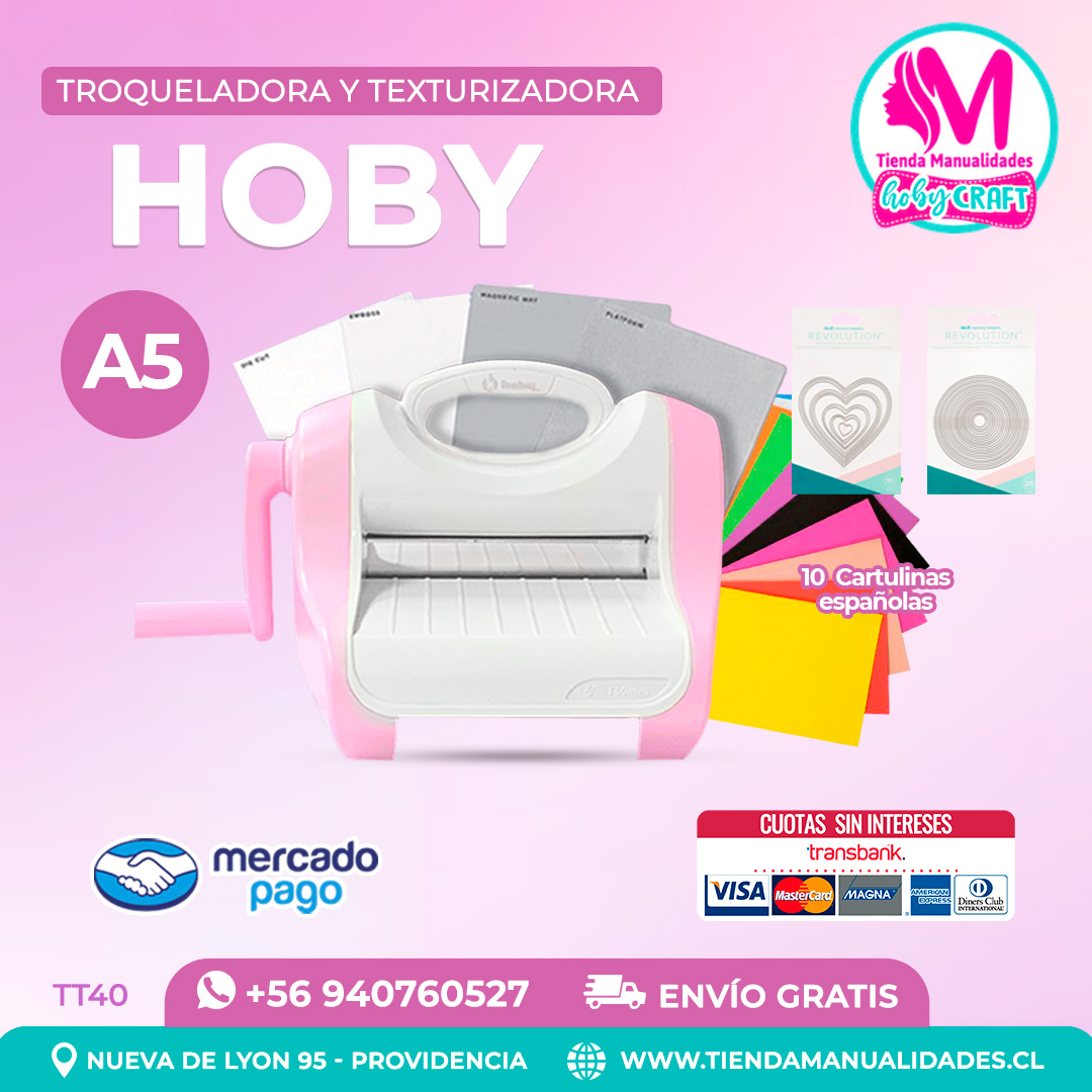 TT40 Troqueladora y Texturizadora Hoby - Entrega inmediata