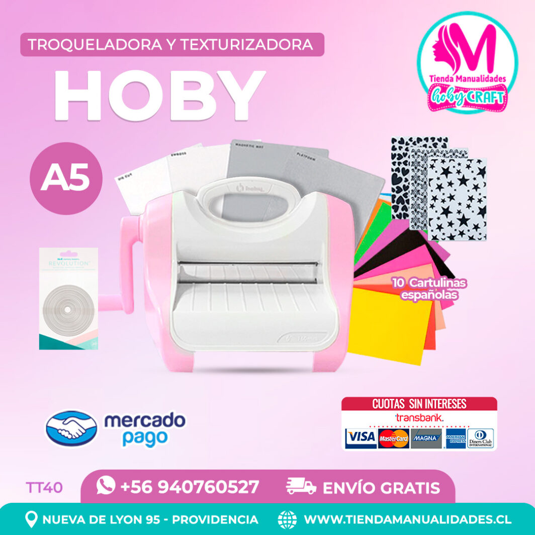TT45 Troqueladora y Texturizadora Hoby - Entrega inmediata