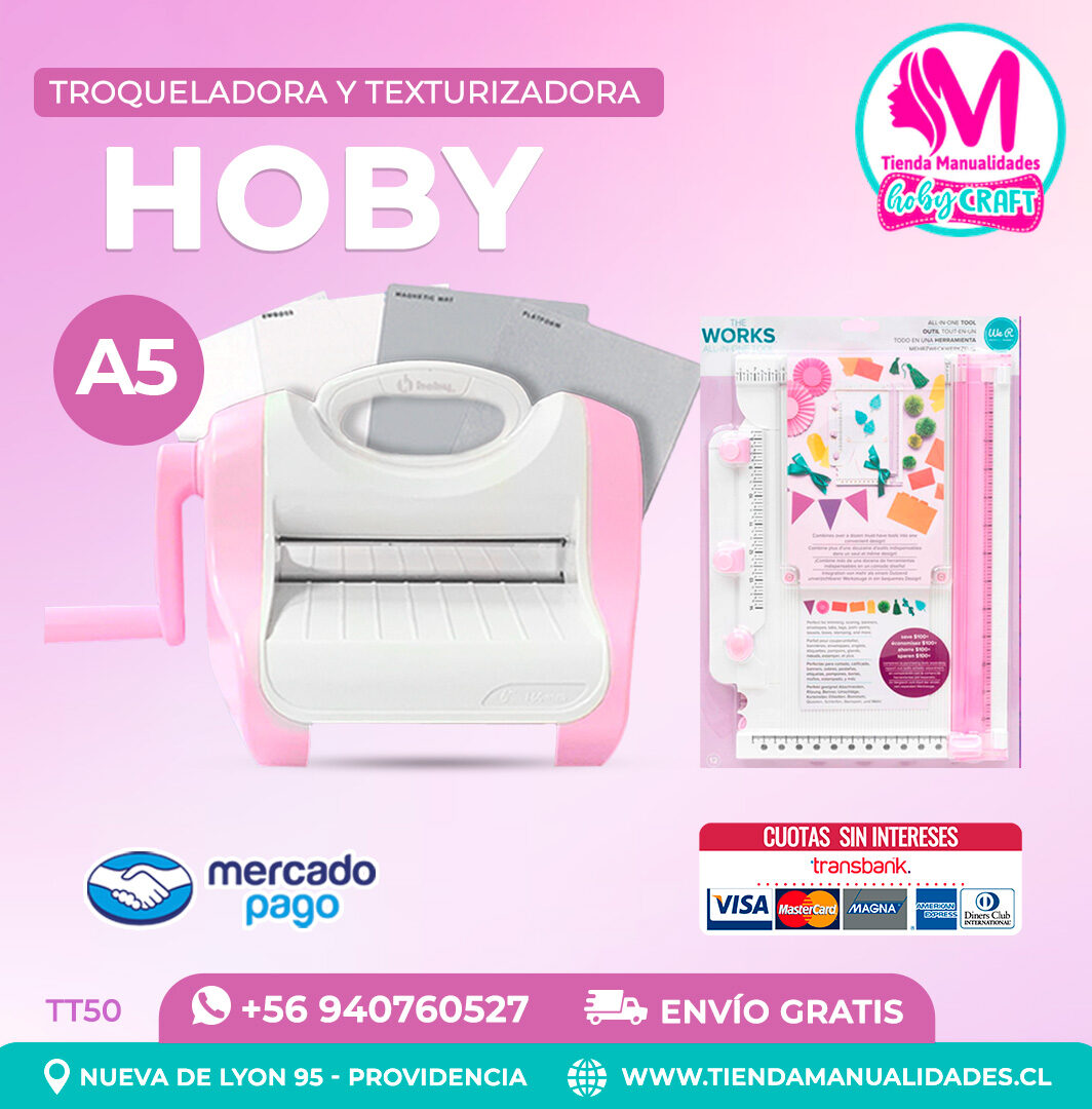 TT50 Troqueladora y Texturizadora Hoby - Entrega inmediata