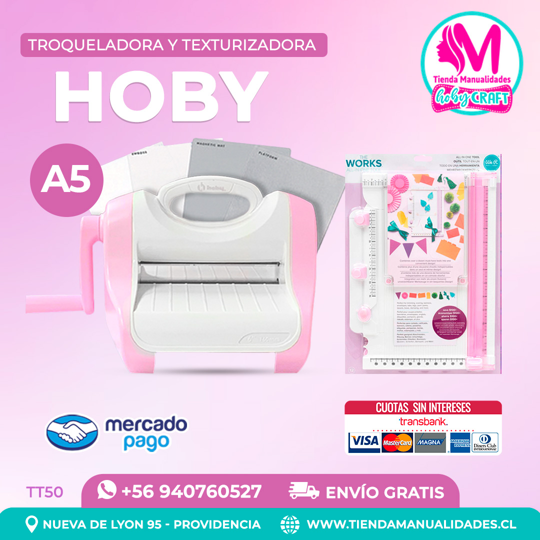 TT50 Troqueladora y Texturizadora Hoby - Entrega inmediata