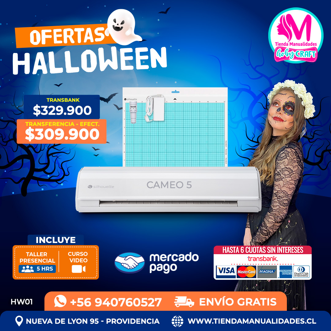 HW01 Kit Silhouette Cameo 5 blanca – Envío gratis 07 Noviembre