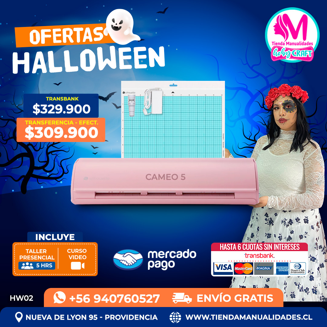 HW02 Kit Silhouette Cameo 5 rosada – Envío gratis