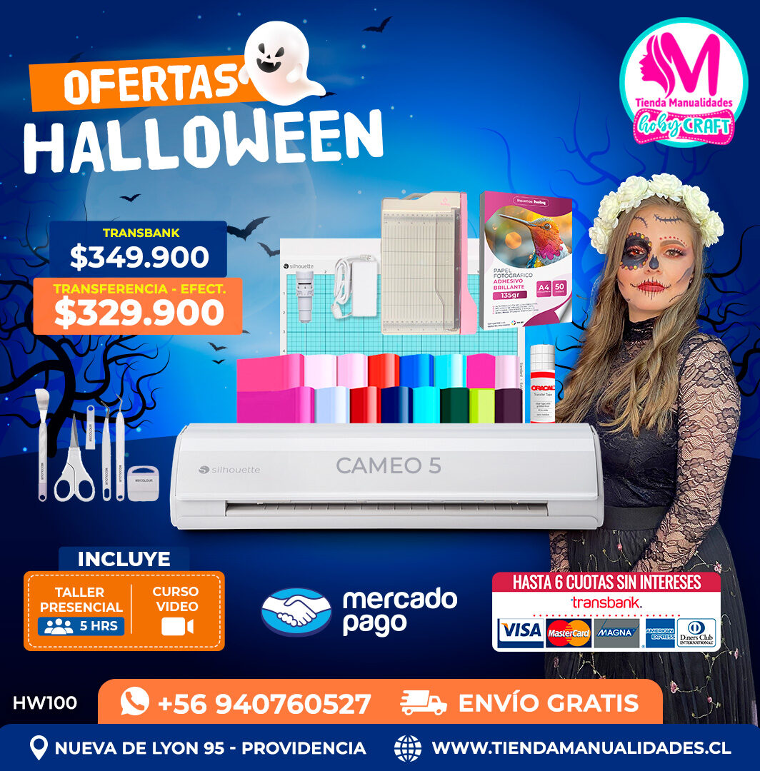 CM100 Kit Silhouette Cameo 5 blanca – Envío gratis 07 Noviembre