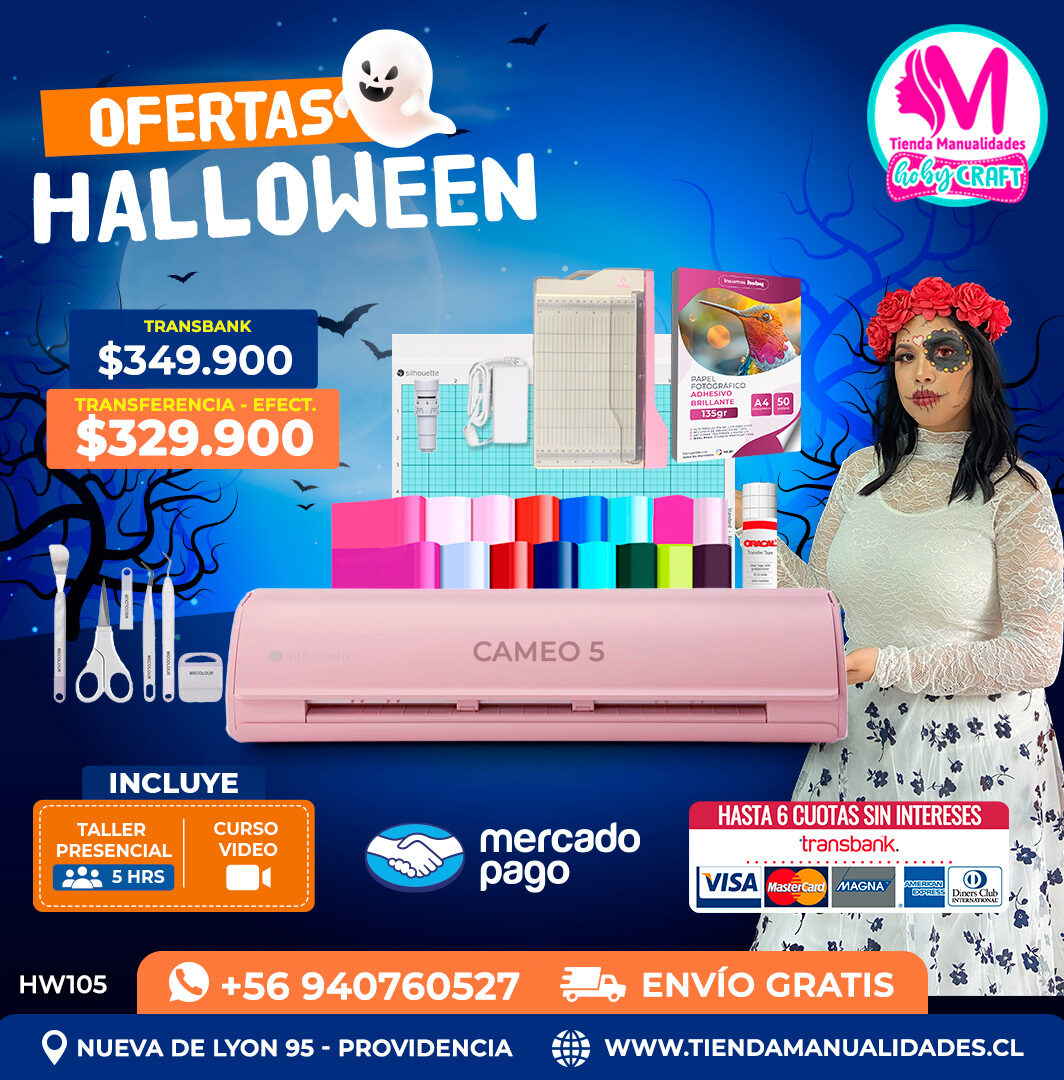 HW105 Kit Silhouette Cameo 5 rosada – Envío gratis