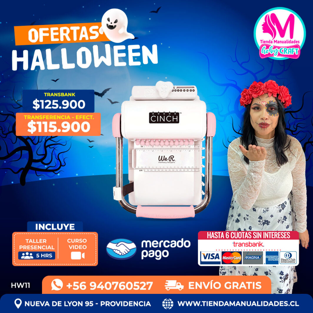 HW11 Encuadernadora Cinch rosada – Envío gratis