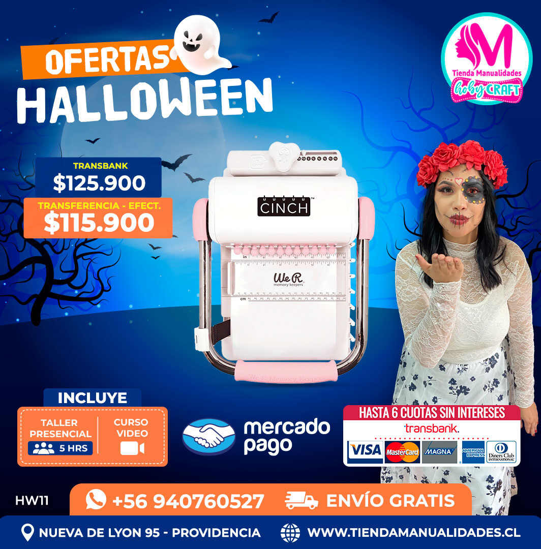 HW11 Encuadernadora Cinch rosada – Envío gratis