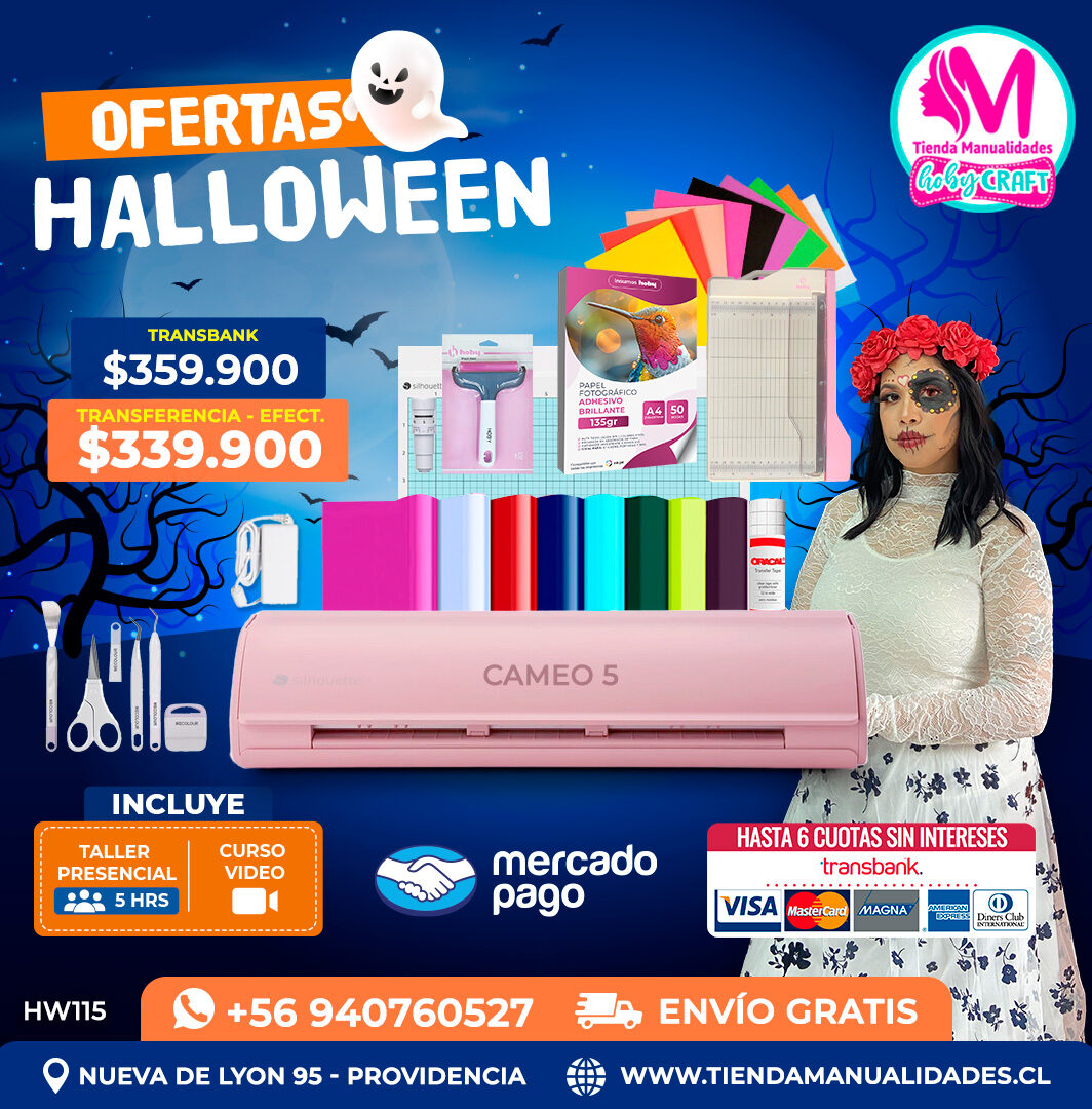 HW115 Kit Silhouette Cameo 5 rosada – Envío gratis