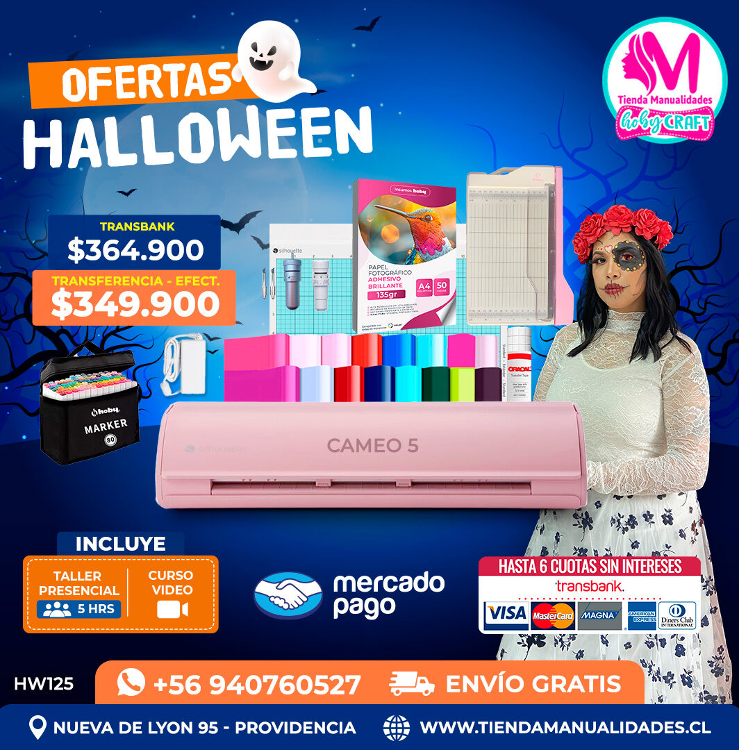 HW125 Kit Silhouette Cameo 5 rosada – Envío gratis