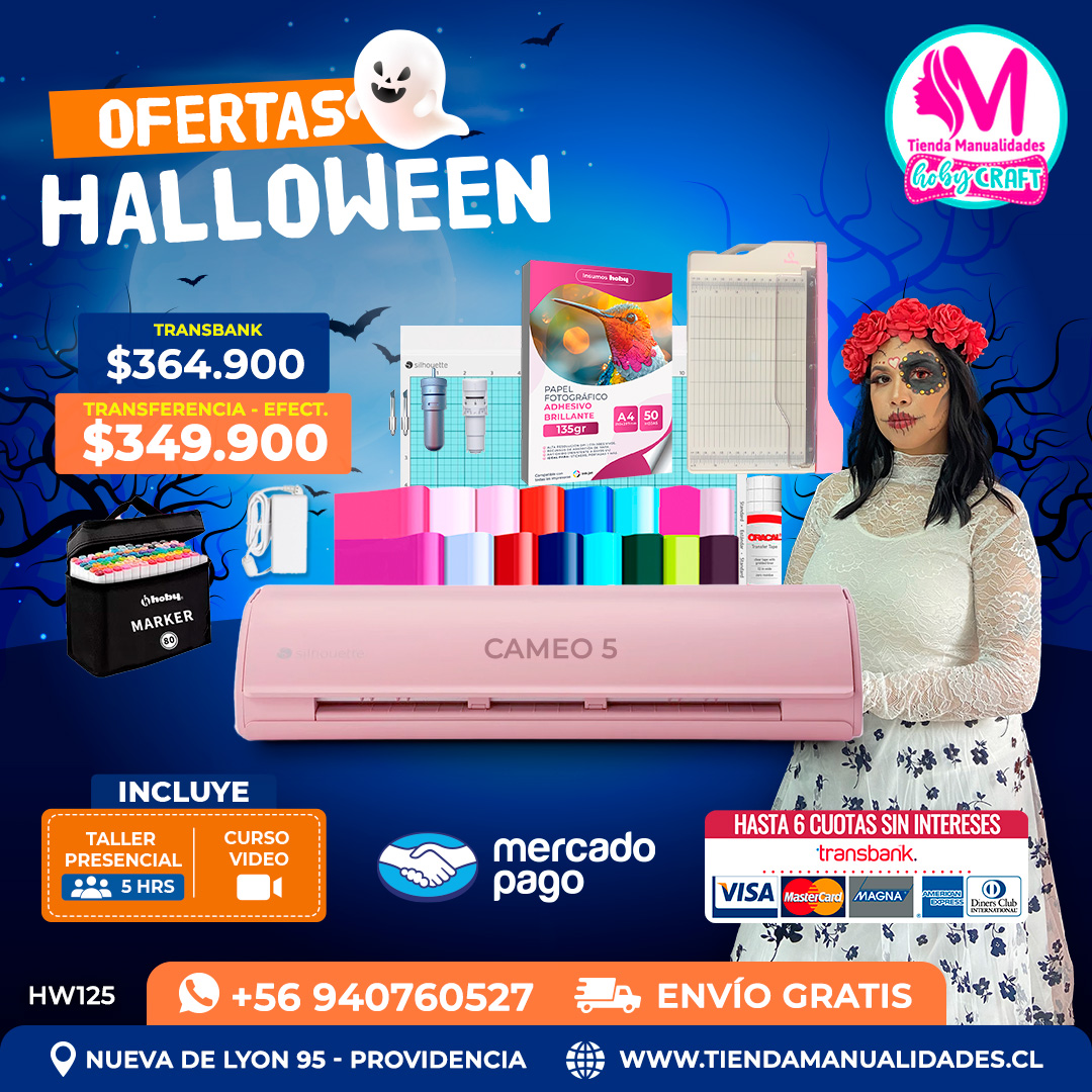 HW125 Kit Silhouette Cameo 5 rosada – Envío gratis