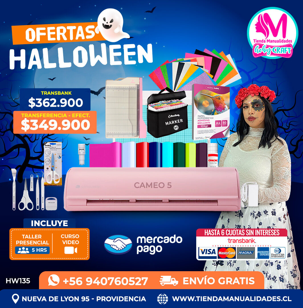 HW135 Kit Silhouette Cameo 5 rosada – Envío gratis