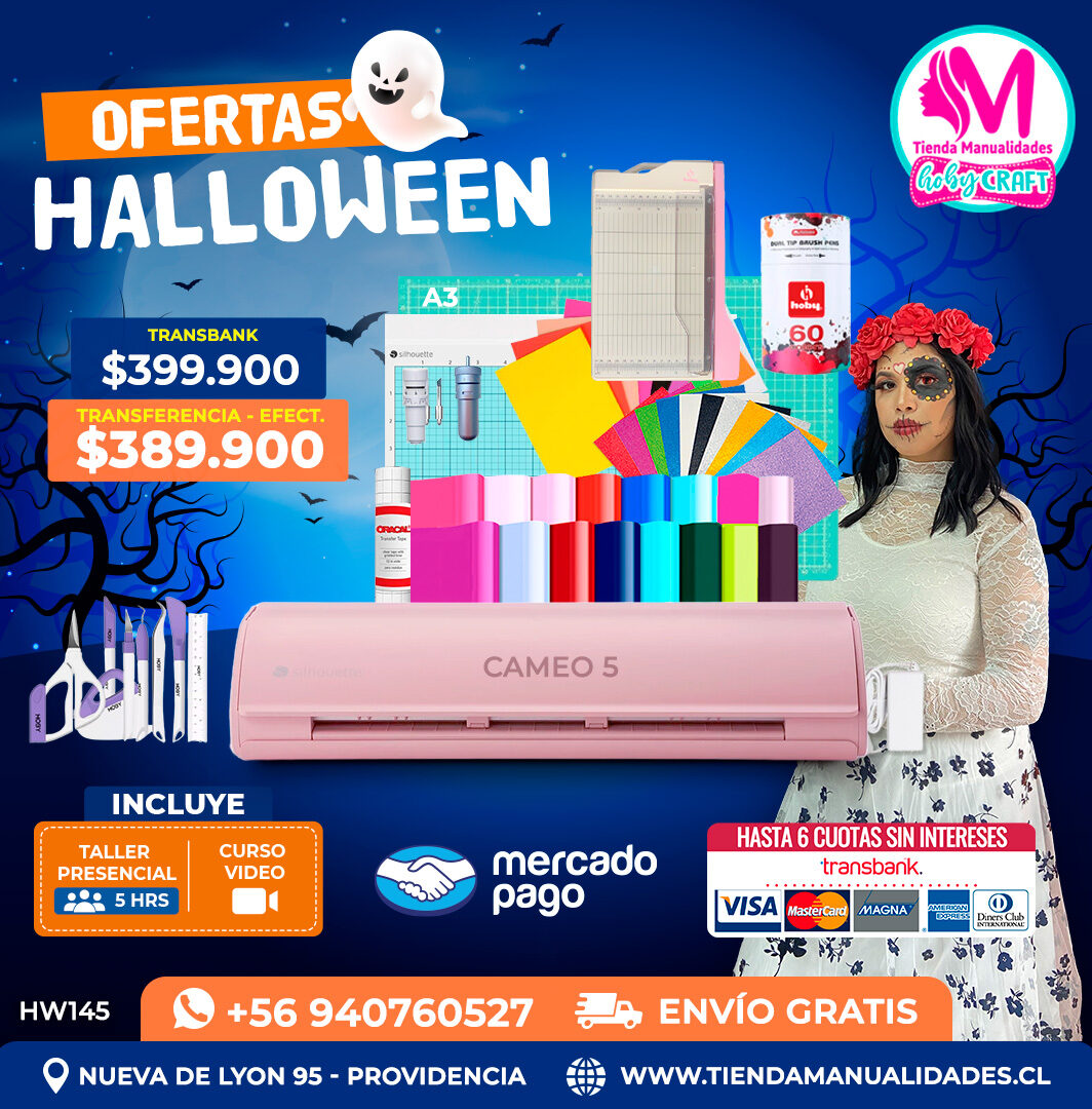 HW145 Kit Silhouette Cameo 5 rosada – Envío gratis