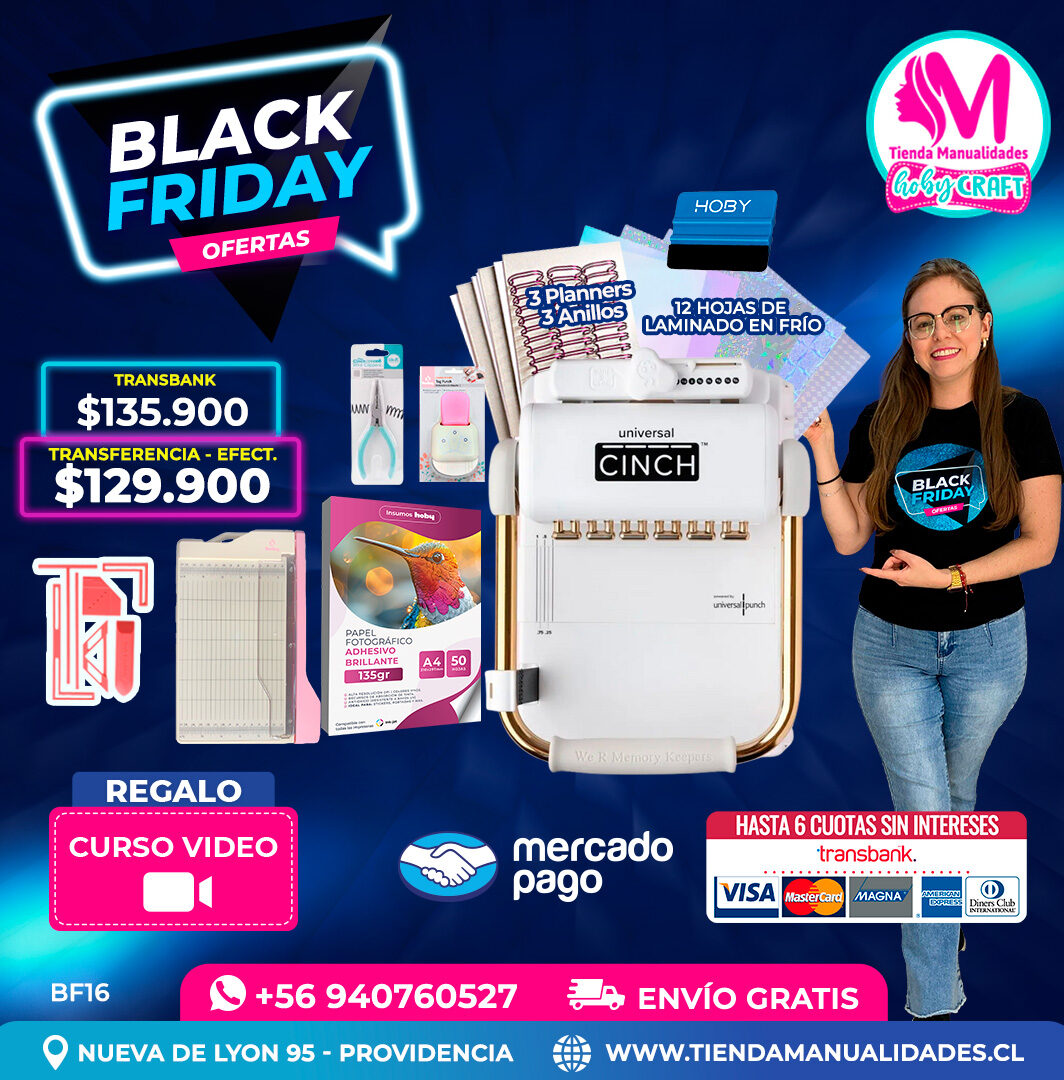 BF16 Kit encuadernadora Universal Cinch – Envío gratis