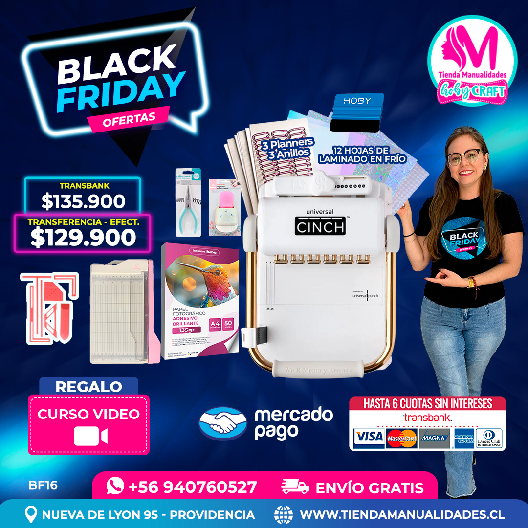 BF16 Kit encuadernadora Universal Cinch – Envío gratis